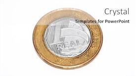  Presentation with brazil - Amazing presentation having one-brazil-real-coin backdrop and a white colored foreground