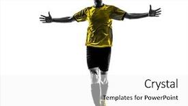  Presentation with joy - PPT theme consisting of coffee cup laptop notepad and glasses over papers with numbers and charts view from above background and a lemonade colored foreground.