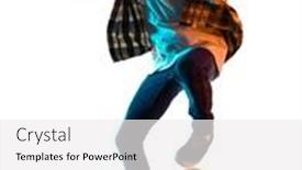  Presentation with shadow - Theme having one-cauacsian-young-man-skateboarder background and a white colored foreground