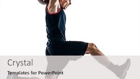  Presentation with basketball - Beautiful PPT layouts featuring one-caucasian-basketball-player-man backdrop and a light gray colored foreground