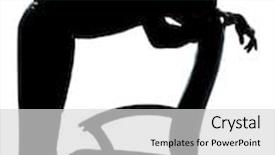  Presentation with despair - Audience pleasing PPT theme consisting of one caucasian business man tired sad despair silhouette full length in studio isolated on white background backdrop and a light gray colored foreground