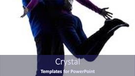  Presentation with joy - PPT theme with one caucasian couple senior happy joy wellness silhouette in silhouette studio isolated on white background background and a navy blue colored foreground