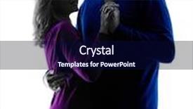  Presentation with lovers - Slide set having one caucasian couple senior lovers dancing silhouette in silhouette studio isolated on white background background and a navy blue colored foreground