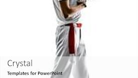  Presentation with silhouette of man worship - Theme having one-caucasian-jai-alai-basque background and a white colored foreground