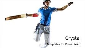  Presentation with silhouette of man worship - Beautiful slide deck featuring one caucasian jai alai basque backdrop and a white colored foreground