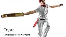  Presentation with silhouette of man worship - Audience pleasing PPT layouts consisting of one caucasian jai alai basque backdrop and a white colored foreground