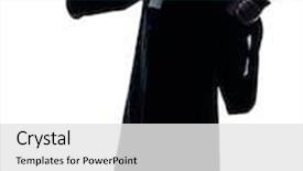  Presentation with lawyer - Presentation theme featuring managed risk words background and a white colored foreground.