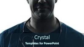  Presentation with medical worker - Amazing presentation having surgeon medical worker portrait silhouette backdrop and a navy blue colored foreground