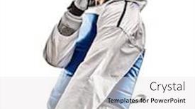  Presentation with taekwondo - Beautiful slide deck featuring one-caucasian-man-practicing-taekwondo backdrop and a white colored foreground