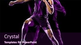  Presentation with black light - Cool new slides with one-caucasian-player-man-exercising backdrop and a wine colored foreground