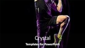  Presentation with black light - PPT layouts having one-caucasian-player-man-exercising background and a black colored foreground