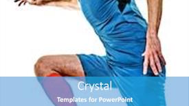  Presentation with soccer - Audience pleasing theme consisting of one-caucasian-youg-soccer-player backdrop and a teal colored foreground