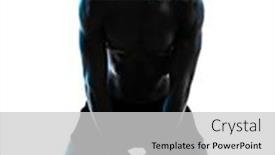  Presentation with shadow - Audience pleasing slide deck consisting of one-caucasian-young-man-exercising backdrop and a light gray colored foreground