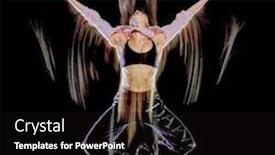  Presentation with black light - Slide deck featuring one-caucasian-young-woman-modern background and a wine colored foreground