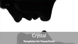  Presentation with face wash woman washing up - Theme having one couple woman man face background and a  colored foreground