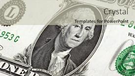  Presentation with dollar - Slides consisting of one-dollar-bill-close-up background and a soft green colored foreground