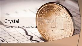  Presentation with newspaper - Presentation theme consisting of one dollar on newspaper chart background and a lemonade colored foreground