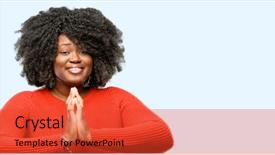  Presentation with together puzzle pieces beautiful - Amazing PPT layouts having one eye religion - beautiful african woman with hands backdrop and a red colored foreground