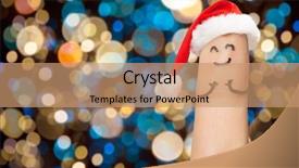  Presentation with christmas holidays - Beautiful PPT layouts featuring one finger with smiley backdrop and a  colored foreground