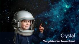  Presentation with fly - Presentation theme consisting of one future - small child wants to fly background and a navy blue colored foreground