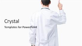  Presentation with hand hygiene in hospital - Beautiful PPT layouts featuring one future - young doctor man wearing hospital backdrop and a white colored foreground