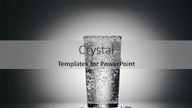  Presentation with sparkling - Amazing presentation theme having one-glass-of-sparkling-water backdrop and a light gray colored foreground