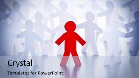  Presentation with global partnership - PPT theme with one global team - group of red and white background and a light blue colored foreground