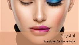  Presentation with deep blue - PPT layouts enhanced with one-half-face background and a coral colored foreground