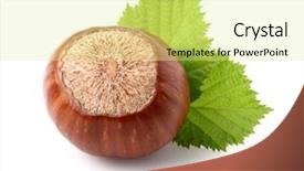  Presentation with one person black shadow - Presentation theme featuring one-hazelnut background and a blonde colored foreground