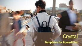  Presentation with millennium - Theme having one hour - back view of young adult background and a tawny brown colored foreground