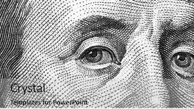  Presentation with bill of rights - Slide deck enhanced with one hundred bill franklin background and a light gray colored foreground