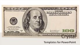  Presentation with copy space - Cool new presentation with one hundred dollar with copy backdrop and a coral colored foreground