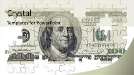  Presentation with heart puzzle education - PPT layouts enhanced with one hundred dollars puzzle isolated background and a soft green colored foreground