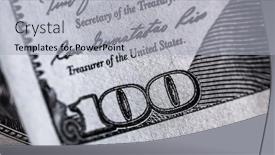  Presentation with dollar - Presentation theme consisting of one-hundred-us-dollar-bill background and a light gray colored foreground