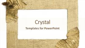  Presentation with picture frame - Slides having one isolated frame background and a cream colored foreground