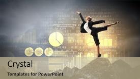  Presentation with diagram - Amazing theme having graduation knowledge success education concept backdrop and a light gray colored foreground