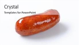  Presentation with one shareholder - Beautiful presentation featuring one leg of grilled sausage backdrop and a white colored foreground