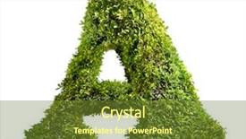  Presentation with alphabet - Audience pleasing PPT theme consisting of one letter of bush alphabet backdrop and a tawny brown colored foreground