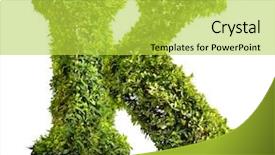  Presentation with letter - Presentation theme enhanced with one letter of bush alphabet background and a yellow colored foreground