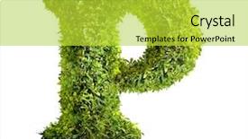  Presentation with alphabet - Colorful presentation theme enhanced with one letter of bush alphabet backdrop and a yellow colored foreground