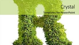  Presentation with introduction letter - Audience pleasing presentation consisting of one letter of bush alphabet backdrop and a yellow colored foreground