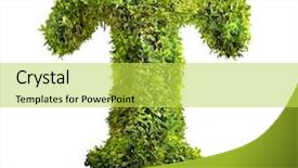  Presentation with greek alphabet - Cool new presentation theme with one letter of bush alphabet backdrop and a yellow colored foreground