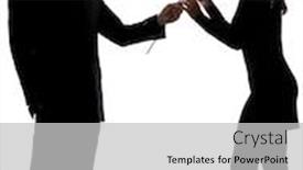  Presentation with lovers - Slide deck featuring one-lovers-couple-man-offering background and a light gray colored foreground