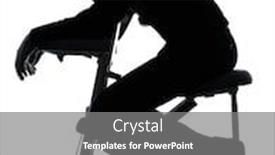  Presentation with studio - Slides enhanced with one-man-on-chair-massage background and a gray colored foreground