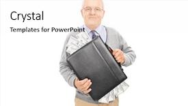  Presentation with cash advances - Slides featuring small round berry cheesecakes on plate and blue background background and a coral colored foreground