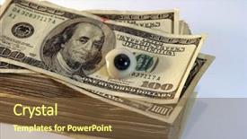  Presentation with eye glass - Slide set with one million dollars - keep an eye on your background and a tawny brown colored foreground