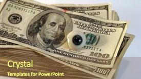  Presentation with eye glass - Presentation design featuring one million dollars - keep an eye on your background and a tawny brown colored foreground