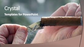  Presentation with burn - Slide set featuring one million dollars - money to burn lighting background and a  colored foreground