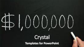  Presentation with strengthen the link in a million dreams - Theme consisting of one million dollars written background and a black colored foreground