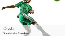  Presentation with race - Presentation theme having one mixed race young teenager soccer player man playing in silhouette isolated on white background background and a white colored foreground